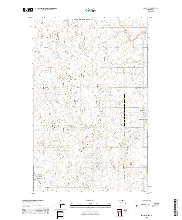 Rolla NE 2024 topographic map thumbnail