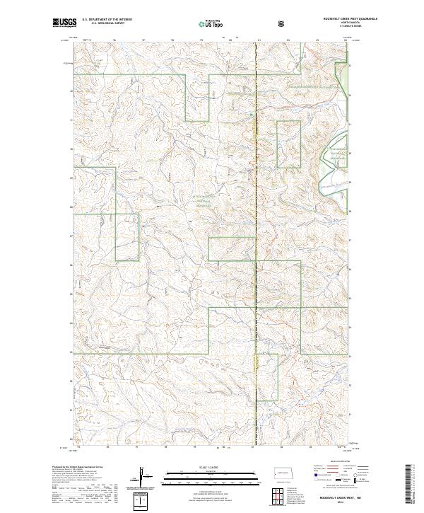 Roosevelt Creek West topographic map thumbnail
