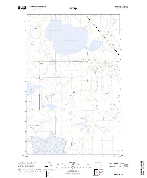 Round Lake topographic map thumbnail