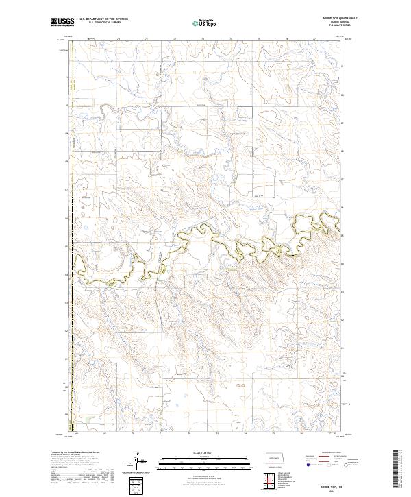 Round Top 2024 topographic map thumbnail
