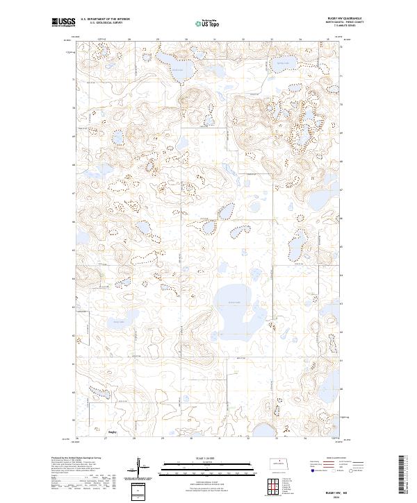 Rugby NW topographic map thumbnail
