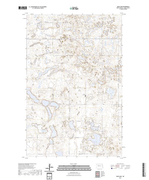Rush Lake topographic map thumbnail