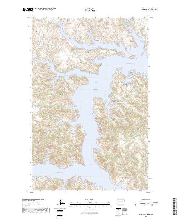 Saddle Butte SW 2023 topographic map thumbnail