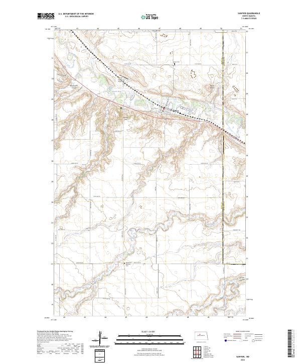 Sawyer 2024 topographic map thumbnail