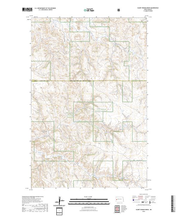 Scairt Woman Draw topographic map thumbnail