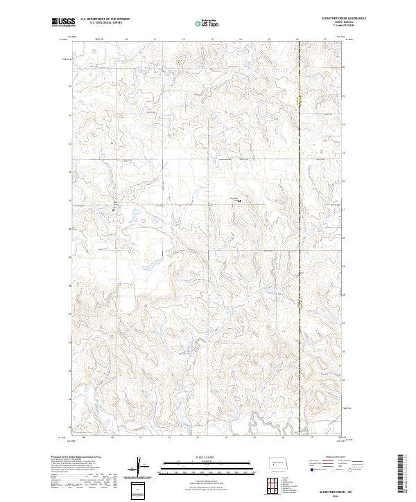 Schaffner Creek topographic map thumbnail