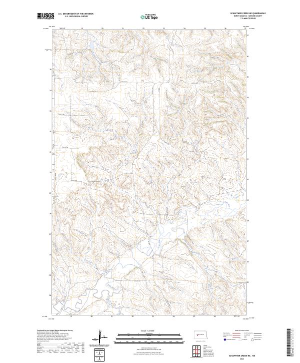 Schaffner Creek NE topographic map thumbnail