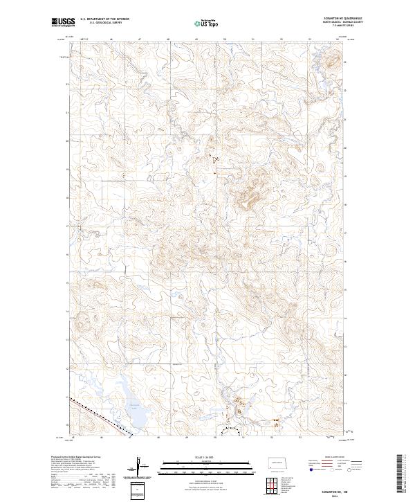 Scranton NE 2024 topographic map thumbnail