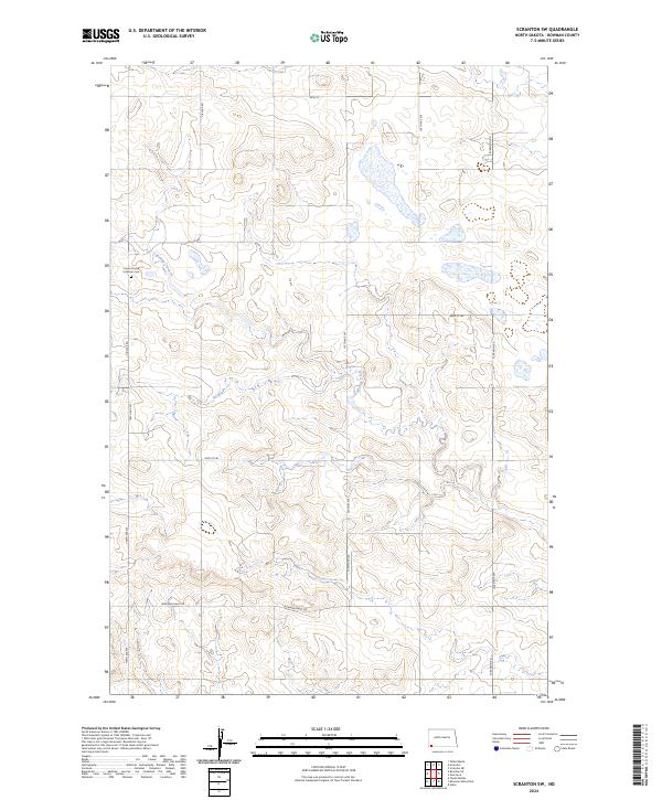 Scranton SW topographic map thumbnail