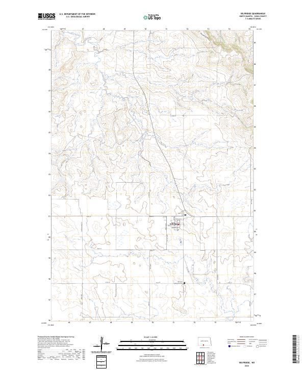 Selfridge 2024 topographic map thumbnail