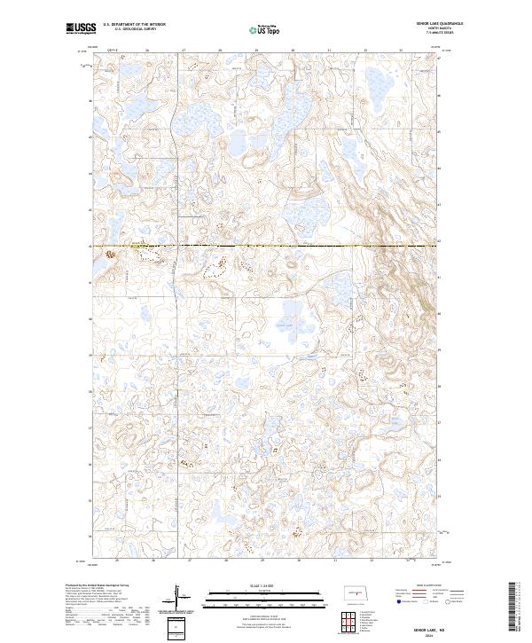 Senior Lake topographic map thumbnail