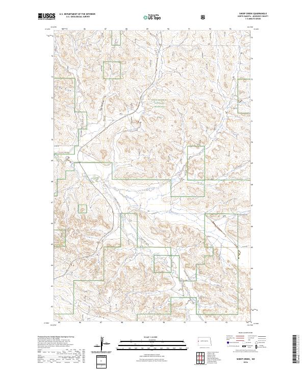 Sheep Creek topographic map thumbnail