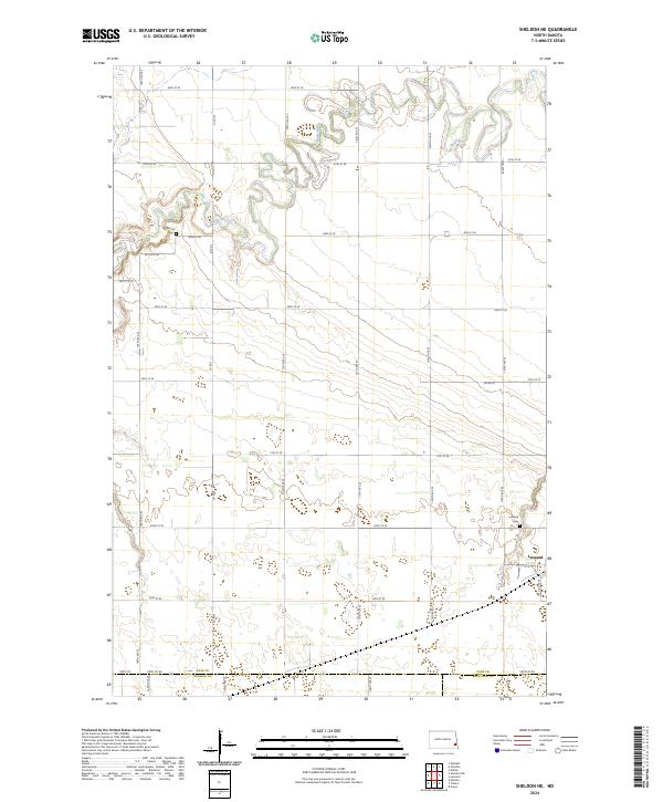 Sheldon NE topographic map thumbnail