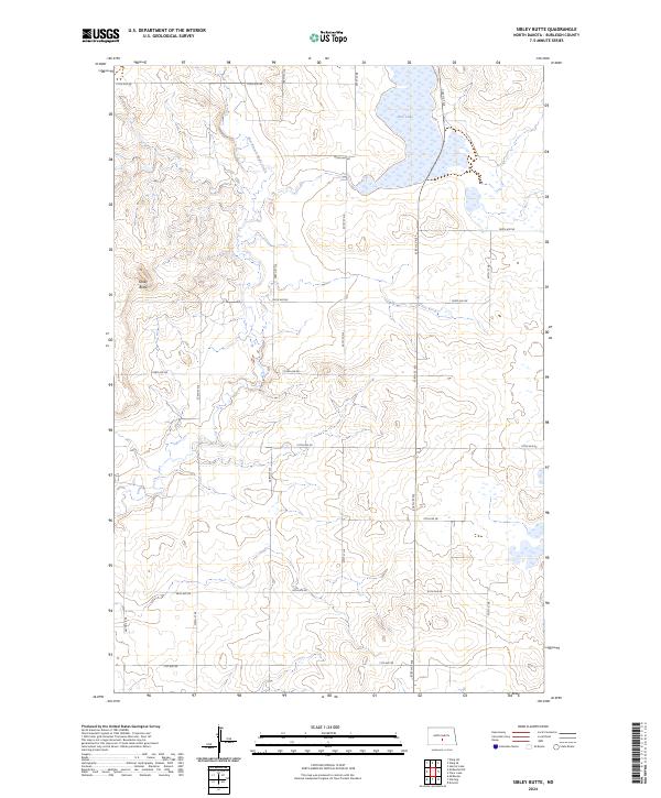 Sibley Butte topographic map thumbnail