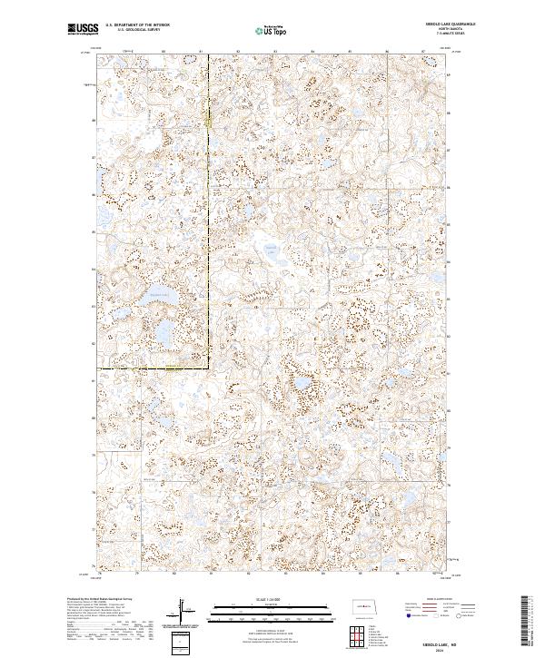 Siebold Lake topographic map thumbnail