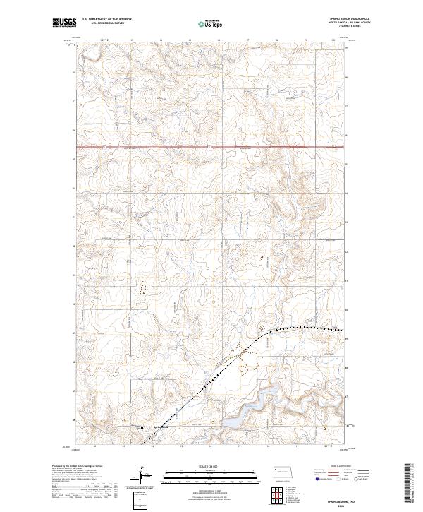 Spring Brook 2024 topographic map thumbnail