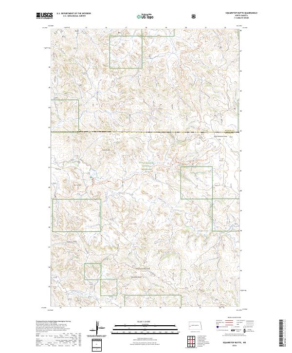 Squaretop Butte 2024 topographic map thumbnail