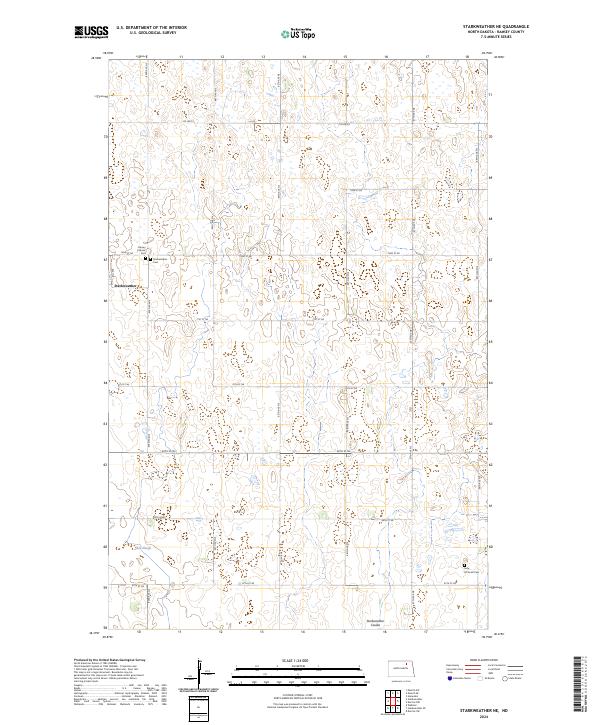 Starkweather NE topographic map thumbnail