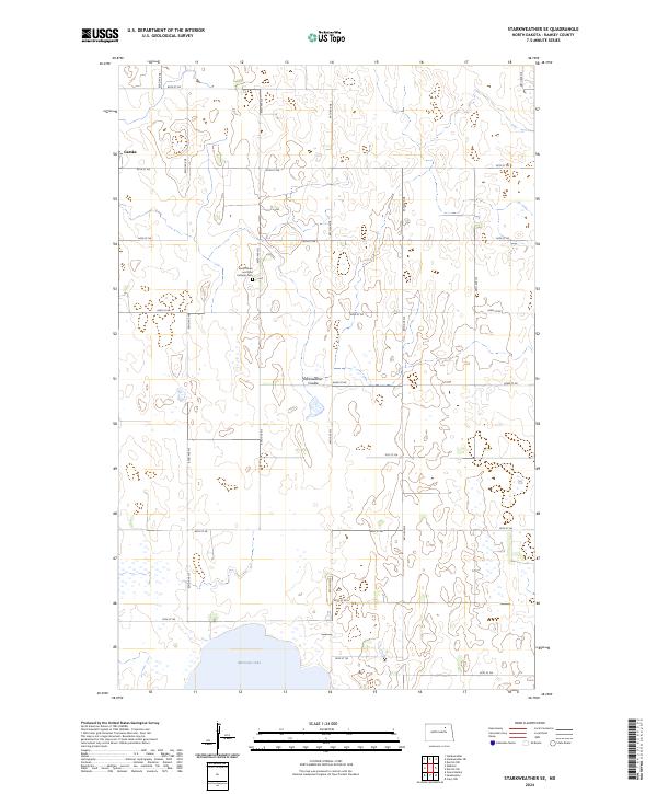 Starkweather SE topographic map thumbnail