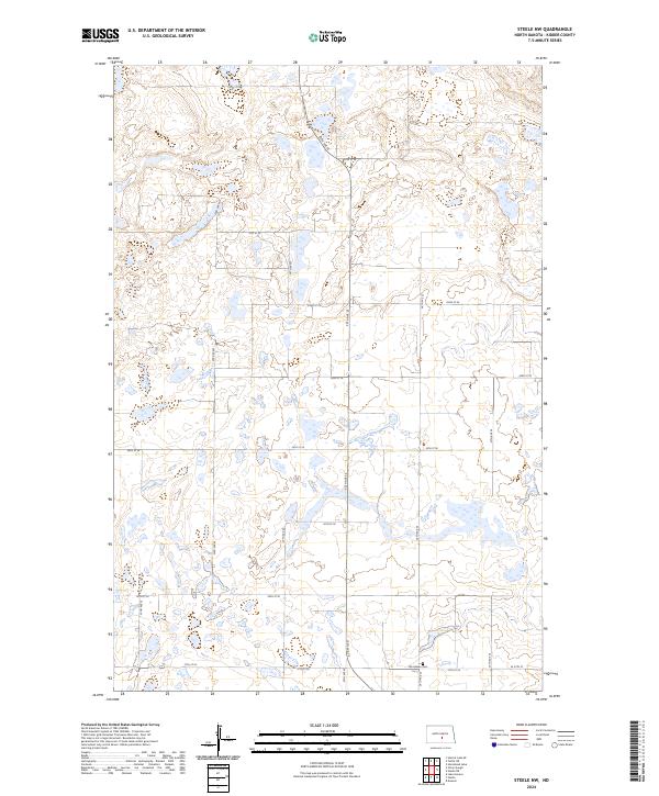 Steele NW 2024 topographic map thumbnail
