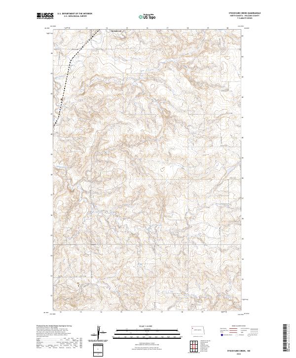 Stockyard Creek topographic map thumbnail