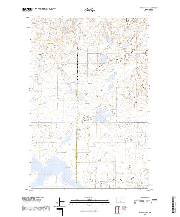 Stony Slough topographic map thumbnail