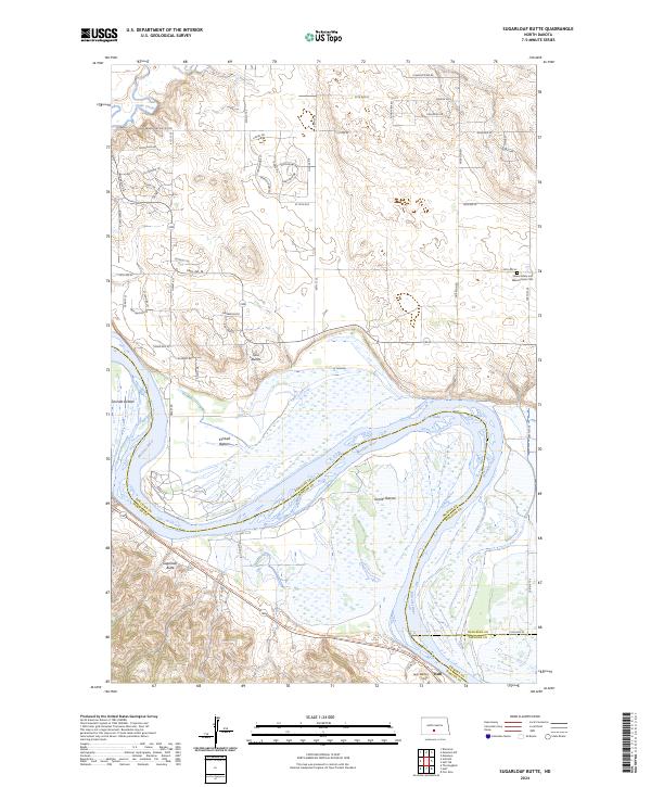 Sugarloaf Butte topographic map thumbnail