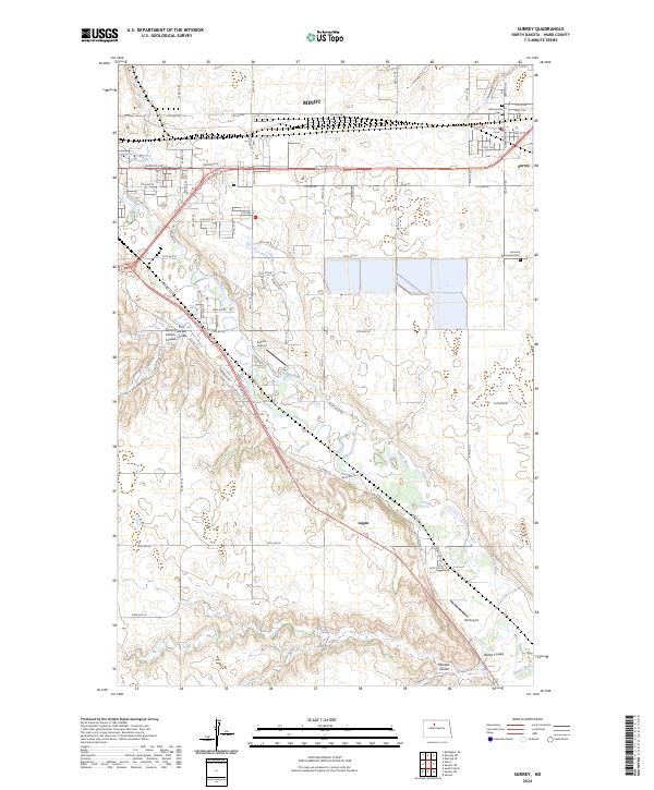 Surrey 2024 topographic map thumbnail
