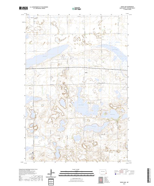 Swan Lake topographic map thumbnail