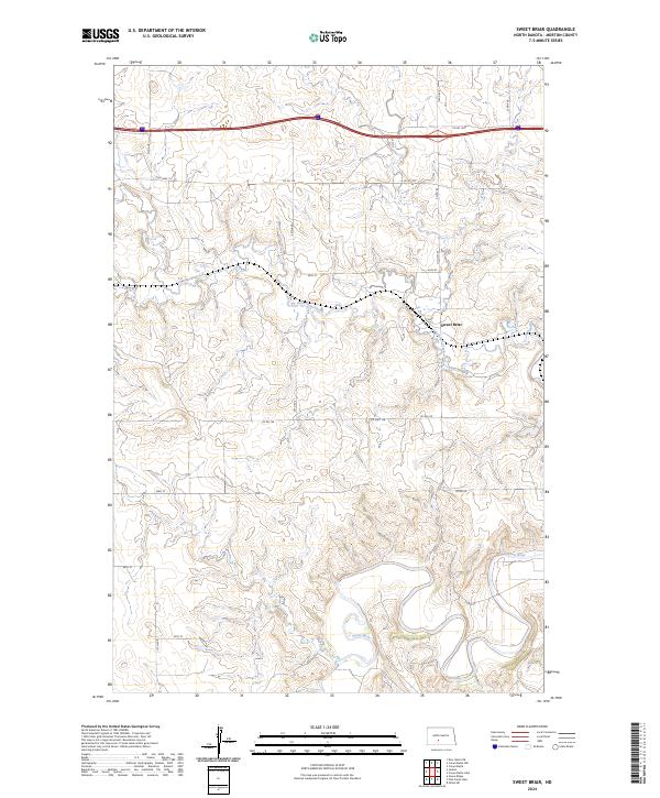 Sweet Briar topographic map thumbnail