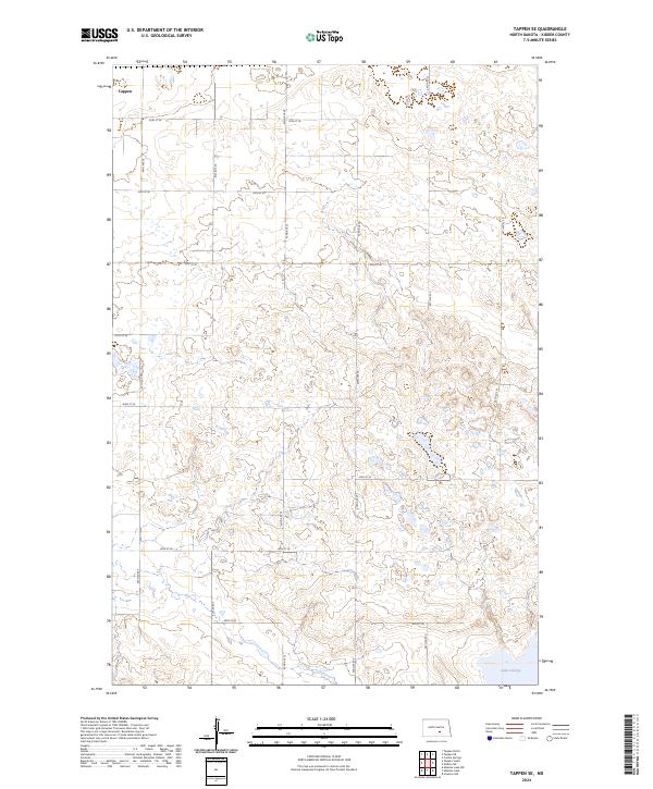 Tappen SE topographic map thumbnail