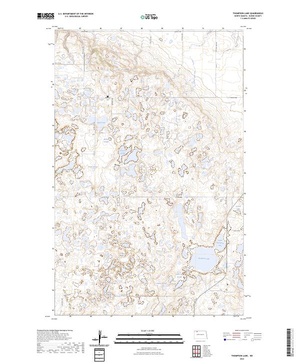 Thompson Lake topographic map thumbnail
