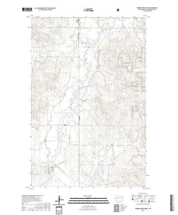 Timber Prong Creek topographic map thumbnail