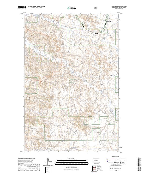 Tracy Mountain 2024 topographic map thumbnail