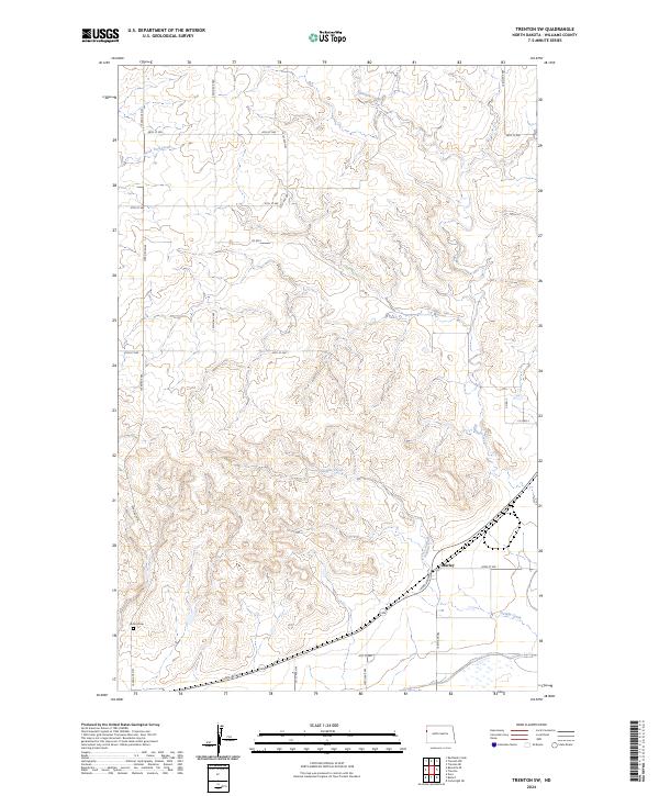 Trenton SW topographic map thumbnail