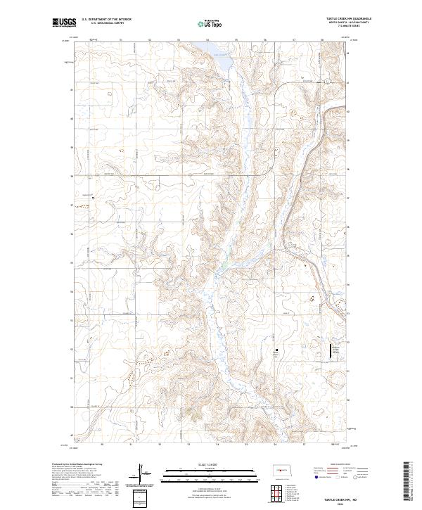 Turtle Creek NW topographic map thumbnail