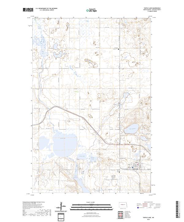 Turtle Lake 2024 topographic map thumbnail