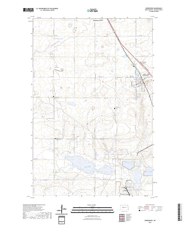 Underwood 2024 topographic map thumbnail