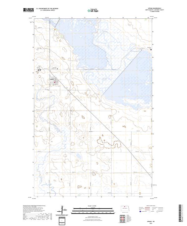 Upham topographic map thumbnail