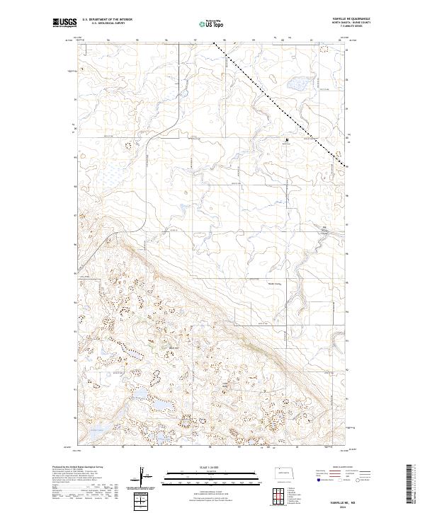 Vanville NE topographic map thumbnail