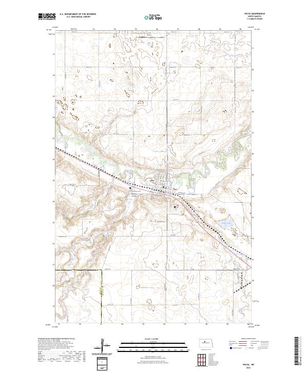 Velva topographic map thumbnail