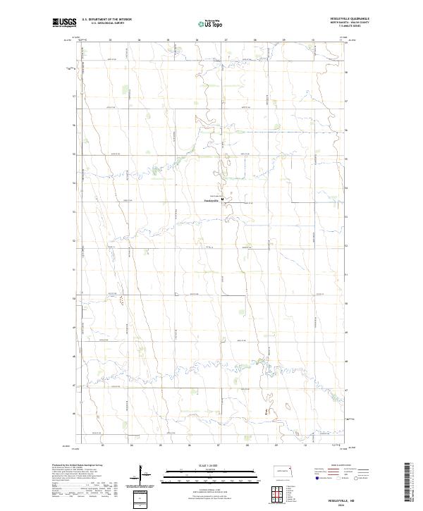 Veseleyville topographic map thumbnail