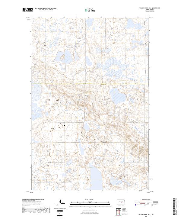 Wagon Wheel Hill topographic map thumbnail