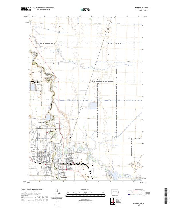 Wahpeton topographic map thumbnail