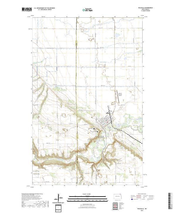 Walhalla 2024 topographic map thumbnail