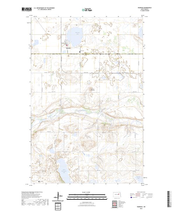 Warwick 2024 topographic map thumbnail
