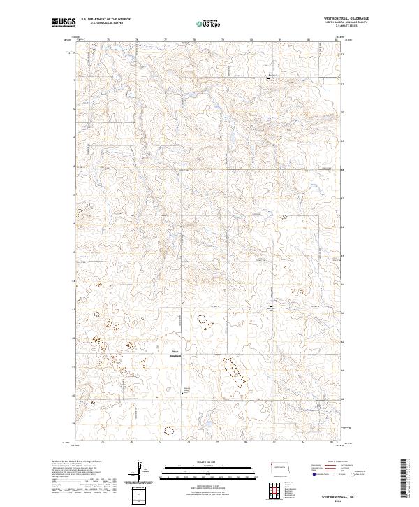 West Bonetraill topographic map thumbnail