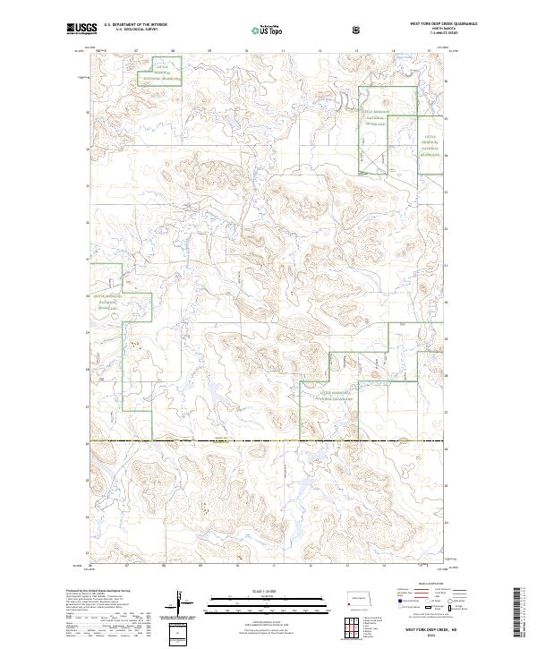 West Fork Deep Creek topographic map thumbnail