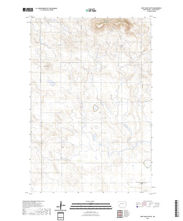 West Rainy Butte topographic map thumbnail
