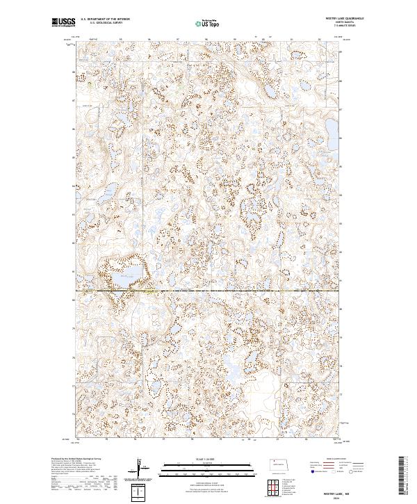 Westby Lake topographic map thumbnail